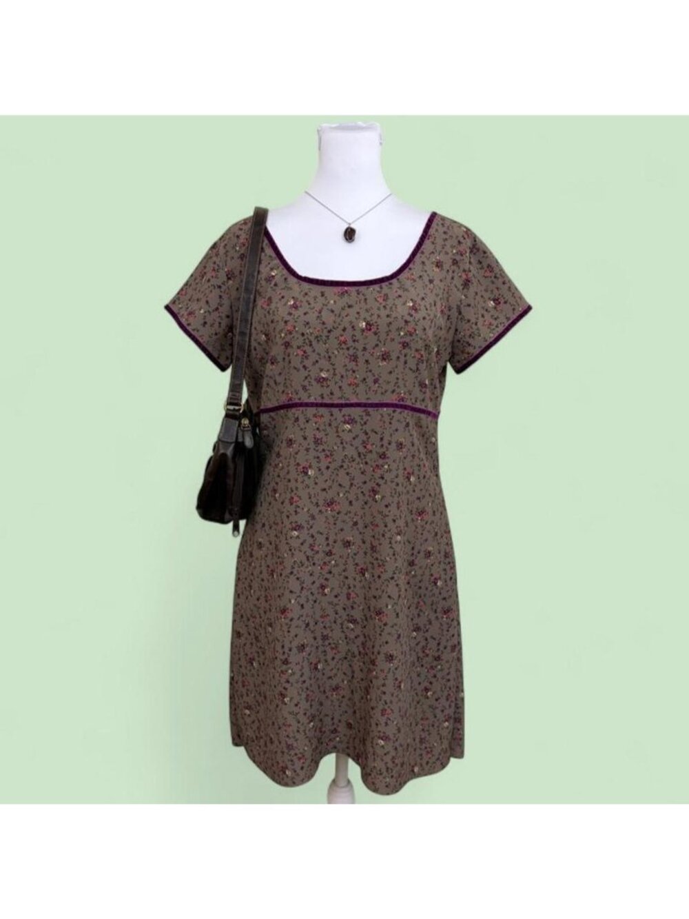 90s ditsy floral cottagecore dress